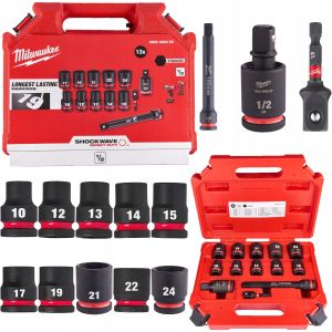 Комплект вложки Milwaukee Shockwave ударни 13 бр., 10-24 мм x 1/2"