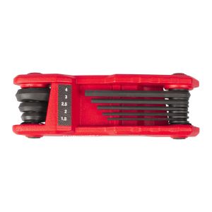 Комплект шестостенни ключове Milwaukee HEX Allen 4932480978, 8 бр, сгъваеми