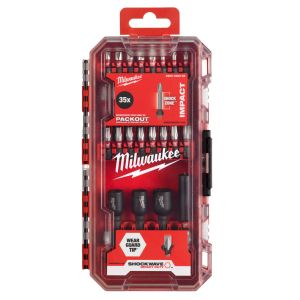 Комплект ударни накрайници Milwaukee Shockwave Impact Duty 4932492003 с магнитен държач 35 бр.