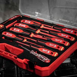 Отвертки Milwaukee 4932479095 комплект електротехнически 1000V VDE PH/PZ/SL/TX 12 бр.
