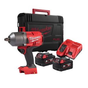 Гайковерт Milwaukee M18 FHIWF12-502X акумулаторен ударен безчетков 18 V, 5 Ah, 1898 Nm, 1/2" 