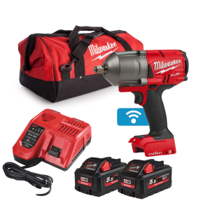 Гайковерт Milwaukee M18 ONEFHIWF12-552X акумулаторен ударен безчетков 18 V, 5.5 Ah, 1898 Nm, 1/2" 