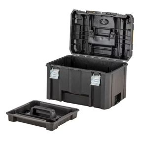 Куфар DeWALT TSTACK  IP54 за инструменти пластмасов с тава 440х333х302 мм, черен