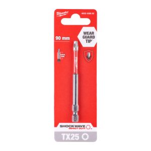 Ударен накрайник/бит Milwaukee 4932471575 ShockWave Impact Duty TX25 x 90mm