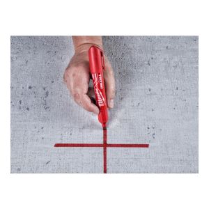 Маркер Milwaukee Inkzall L CHISEL 4932471556, червен