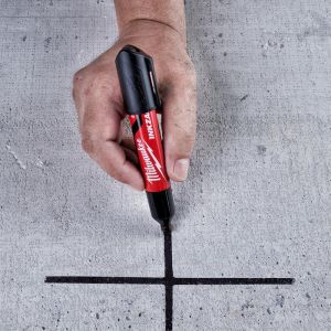 Маркер Milwaukee Inkzall L CHISEL 4932471555, черен
