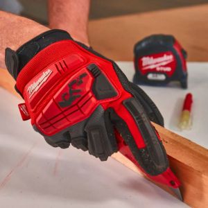 Ръкавици Milwaukee 4932471910 противоударни размер XL/10, черно и червено
