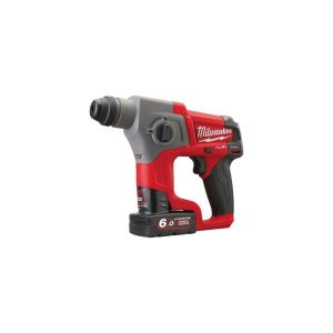 Акумулаторен безчетков перфоратор Milwaukee M12 CH-602X с батерия и зарядно, SDS-plus, 12 V, 6.0 Ah, 1.1 J