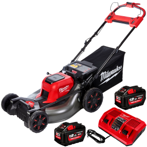 Коса Milwaukee M18 F2LM53-122 акумулаторна самоходна с 2 батерии и зарядно, 18 V, 12 Ah, 530 мм 