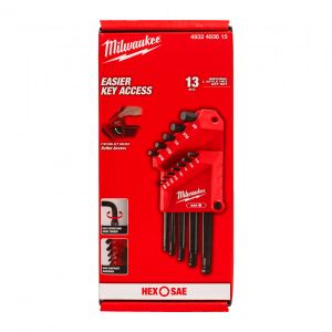 Ключ Г-образен Milwaukee 4932478562 метричен ябълковиден 13 бр.