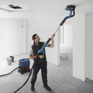 Шлайф орбитален за стени и тавани Bosch GTR 550 ф 215 мм, 550 W + Прахосмукачка за сухо и мокро почистване Bosch GAS 35 L AF 1380 W, 4440 л/мин, 