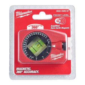 Нивелир мини Milwaukee Pocket 4932459597 пластмасов с магнит 78 мм, 0.5 мм/м 