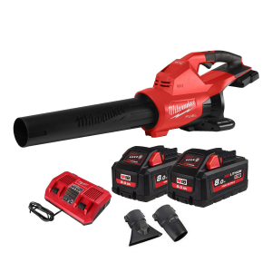 Въздуходувка Milwaukee M18 F2BL-802 акумулаторна с 2 батерии и зарядно, 2x18 V, 8.0 Ah, 1020 м3/ч 