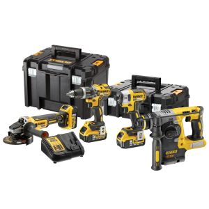 Комплект акумулаторни инструменти DeWALT  DCK422P3T 18 V, DCG405, DCH273, DCF887, DCD796, 3x5.0 Ah