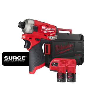 Акумулаторен ударен гайковерт Milwaukee M12 FQID-202X  с батерия и зарядно, 12 V, 2.0 Ah , 147 Nm