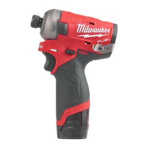 Акумулаторен ударен гайковерт Milwaukee M12 FQID-202X  с батерия и зарядно, 12 V, 2.0 Ah , 147 Nm