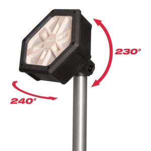 Акумулаторна лампа Milwaukee M18 SAL2-0, без батерия и зарядно, LED, 18 V, 2800 lm