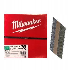  Гвоздеи/пирони за такер Milwaukee 4932492604 3.1x90mm, 2200 бр., 34°