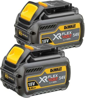 Комплект акумулаторни батерии DeWALT DCB546T2, 2 x 6.0 Ah, Flexvolt