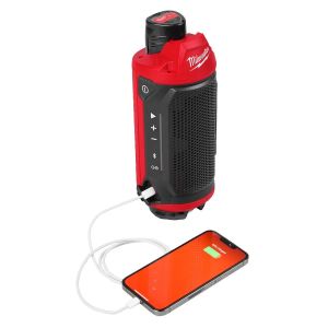 Акумулаторна тонколона Milwaukee M12 SPEJSG2-0 без батерия и зарядно, 12 V, 60 м, Bluetooth