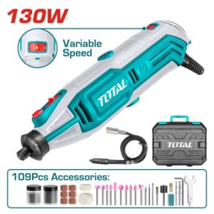 Мини шлайф TOTAL TG513326E, 130 W, 109 аксесоара