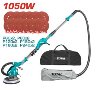 Жираф за шлайфане на стени и тавани TOTAL Industrial TWS10501, 1050 W, Ø 225 мм, телескопичен